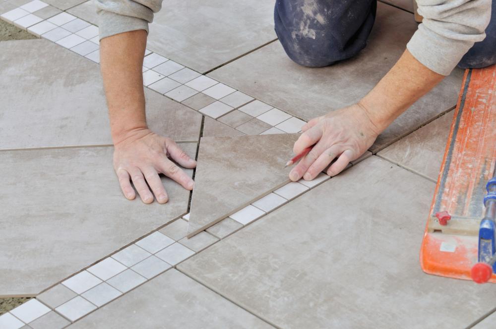 Pose de carreaux